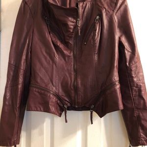 Pleather Jacket With Great Detail SzM